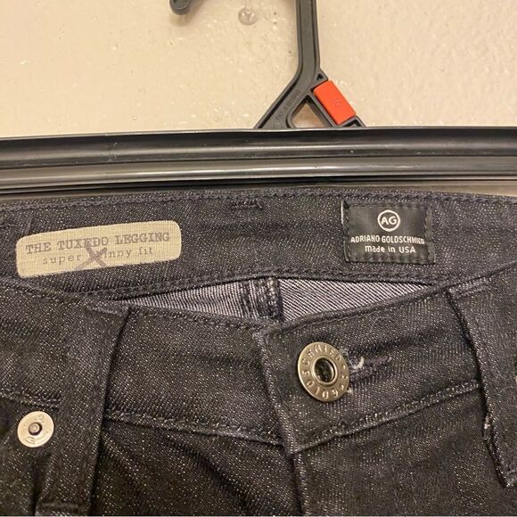 Adriano Goldschmied tuxedo legging super skinny jeans black low - Size 25 - Picture 6 of 11
